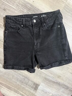 Old Navy Black Rolled-Hem Women's Denim Shorts
